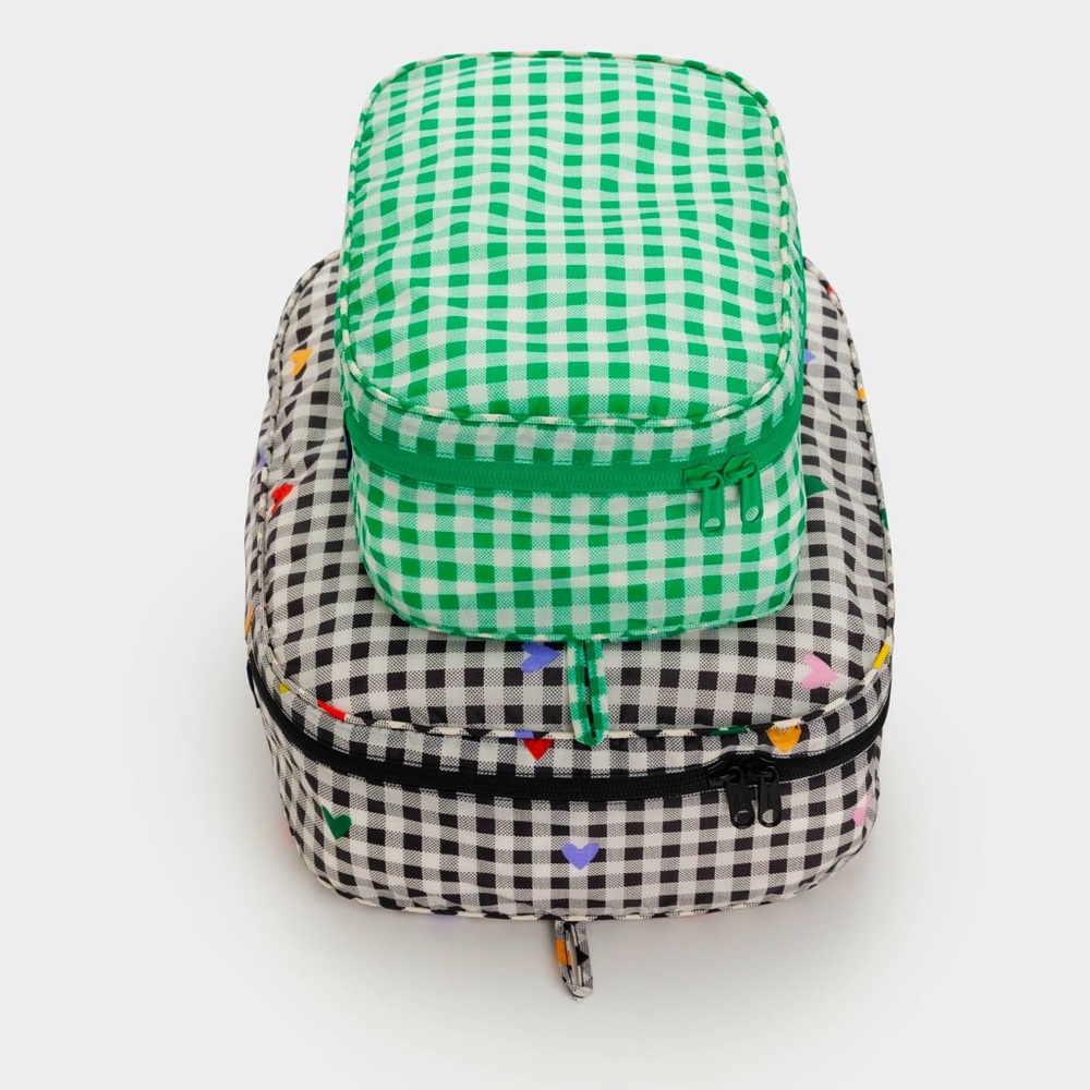 Baggu gingham packing cubes